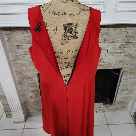Lane Bryant Lady in Red pleated detail v neck midi dress plus size 22‎ 3X - Picture 3 of 9